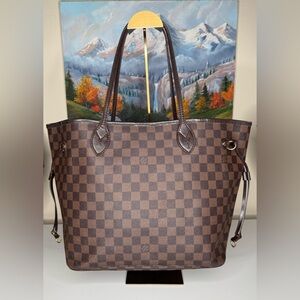 Louis Vuitton Damier Ebene Neverfull GM Tote